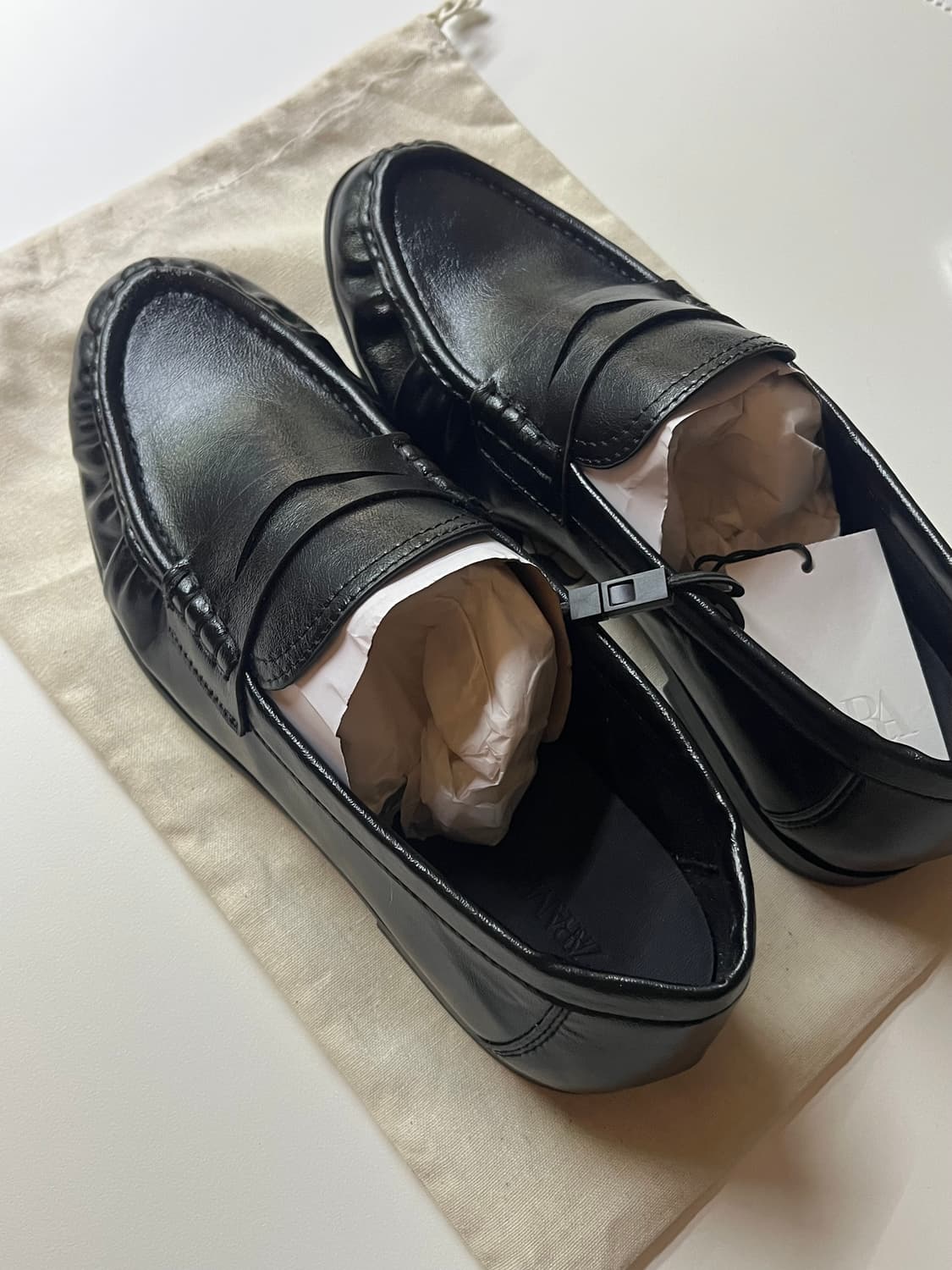 새상품) ZARA 셔링로퍼 2685/720/800 상품이미지1