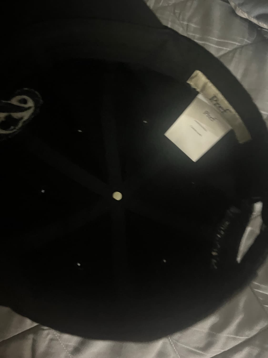 프레프 pref 블랙 p로고 6패널 볼캡 상품이미지2