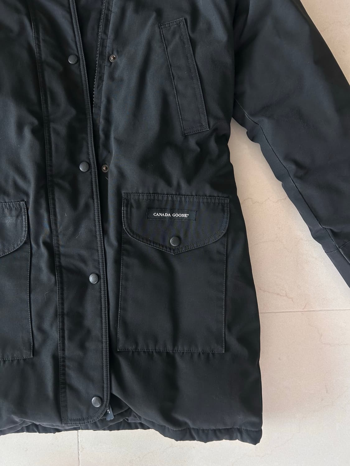 캐나다구스 켄싱턴 여성 롱패딩 블랙 M 상품이미지5