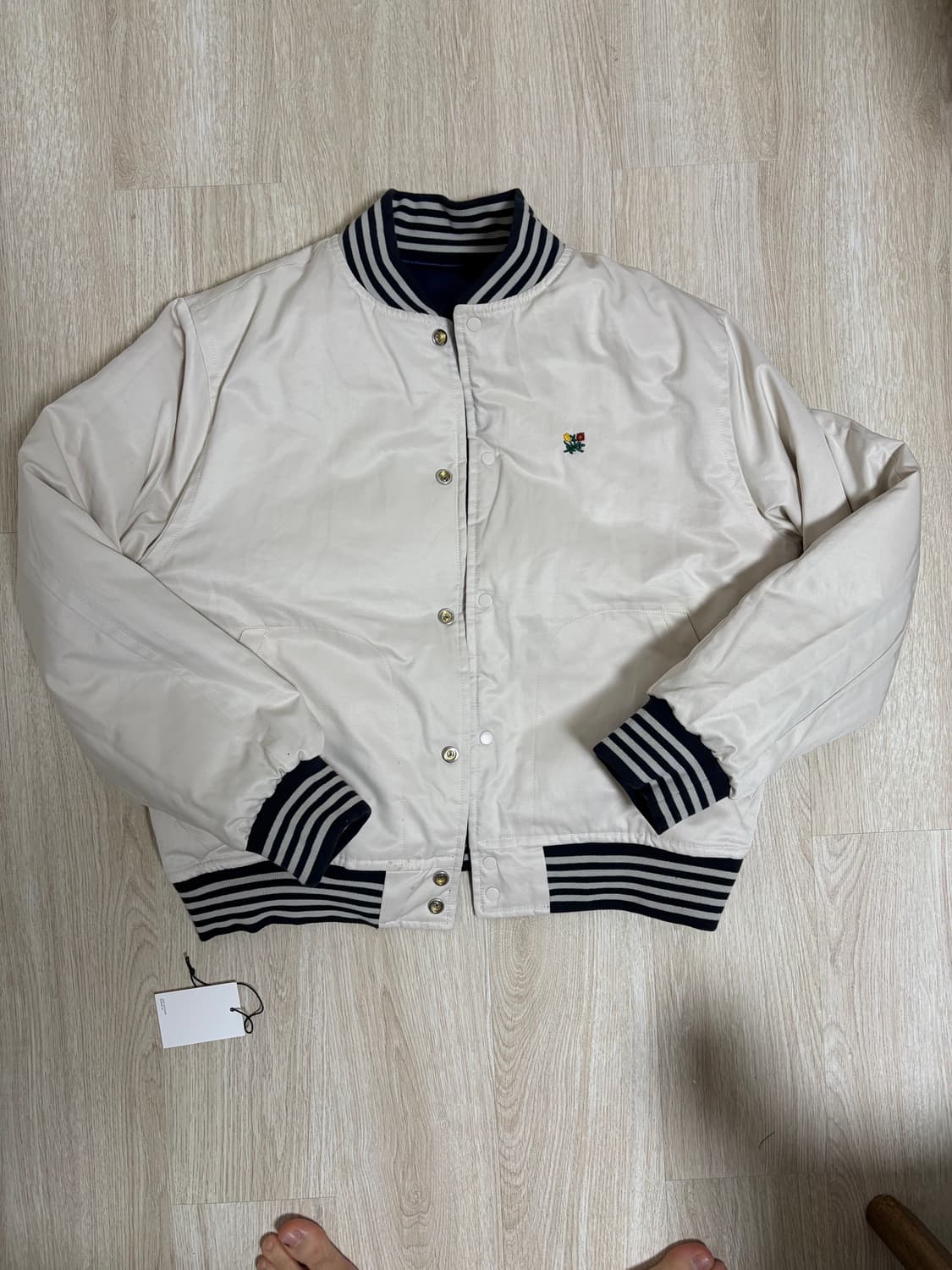 에임레온도르 양면 바시티 자켓 점퍼 M 상품이미지6