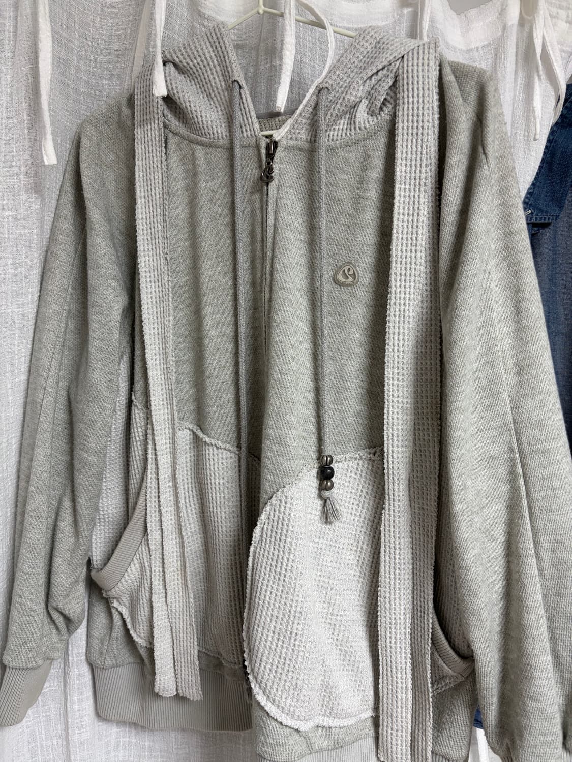 코이세이오 이어머프 후드집업 그레이 상품이미지1