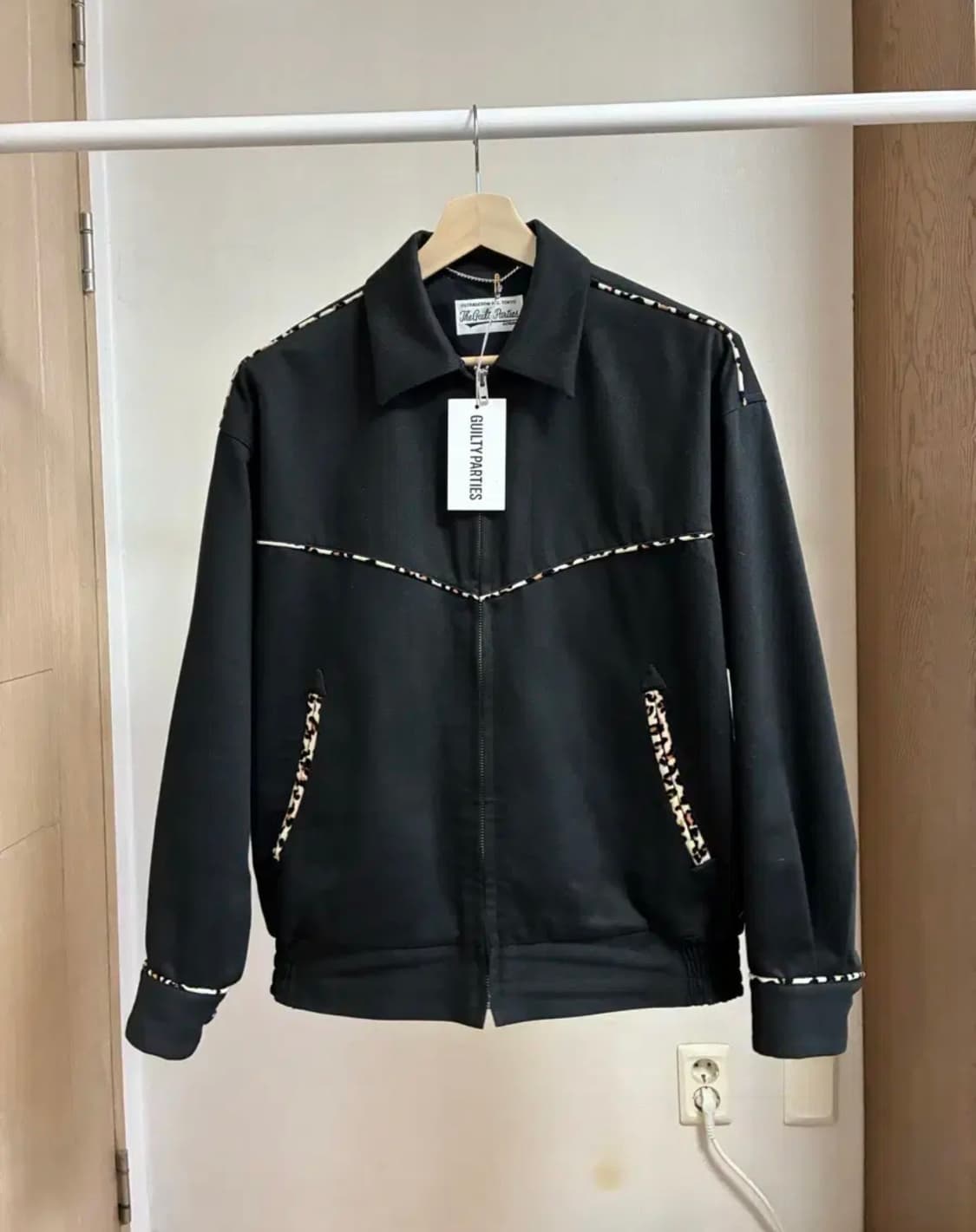 [M]와코마리아 24시즌 레오파드 웨스턴자켓 블랙 상품이미지1