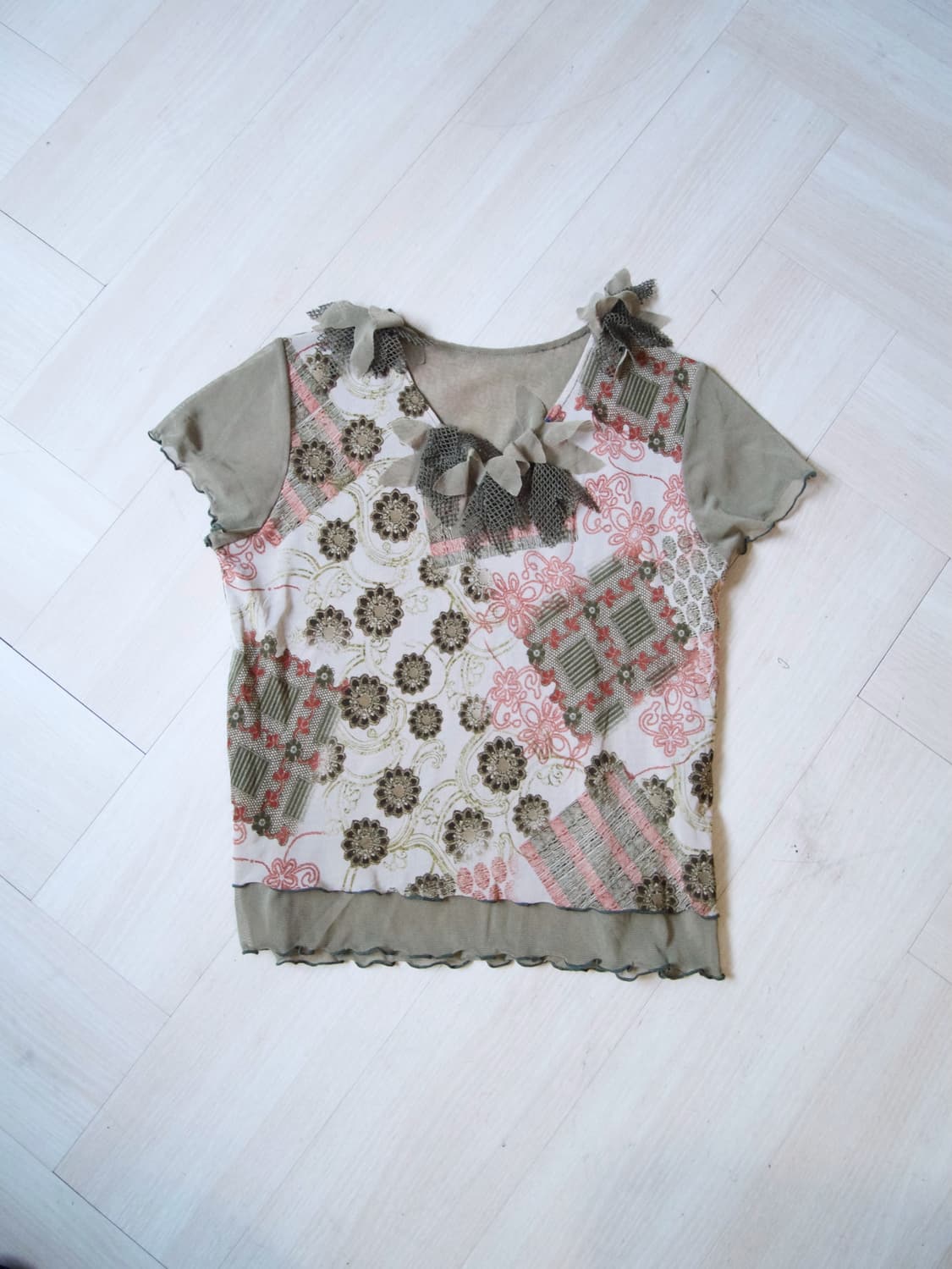 [JPN] floral mesh top  상품이미지2