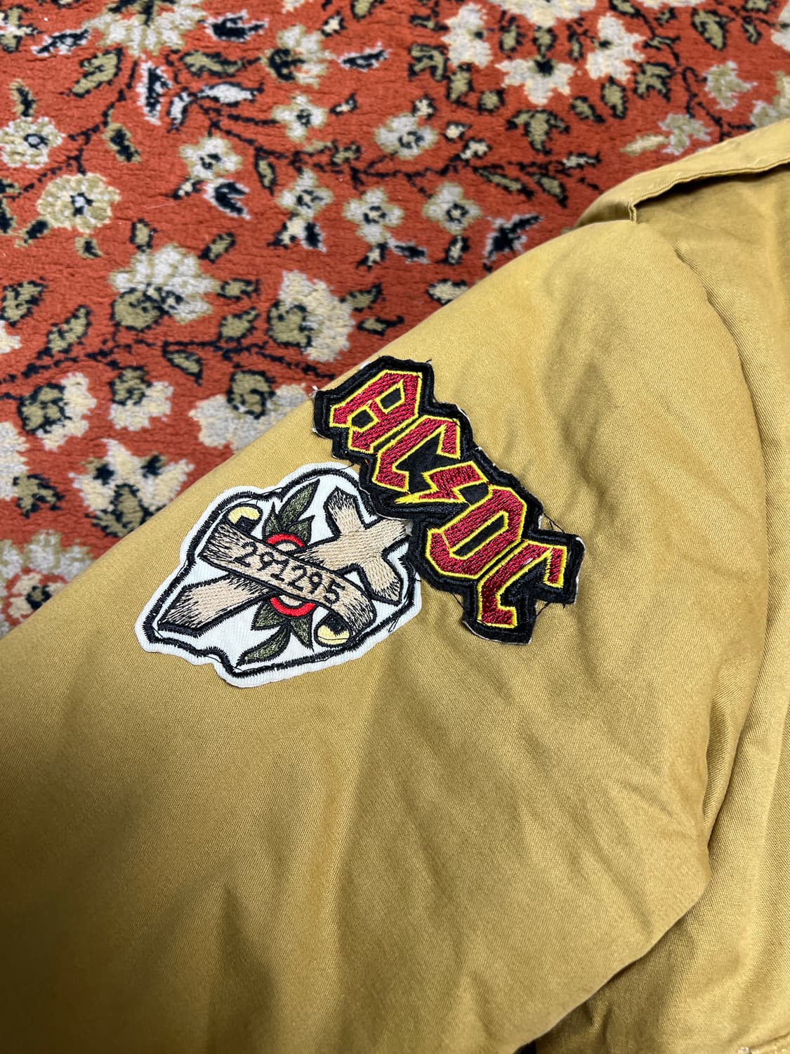 [Free] B10 패치 항공자켓 베이지 상품이미지5