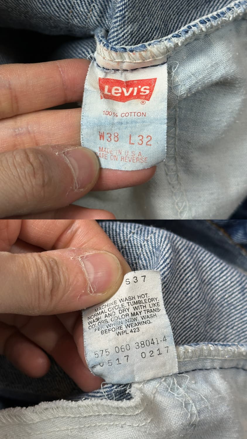 80's USA Made 리바이스 517 오렌지탭 부츠컷 플레어진 상품이미지9