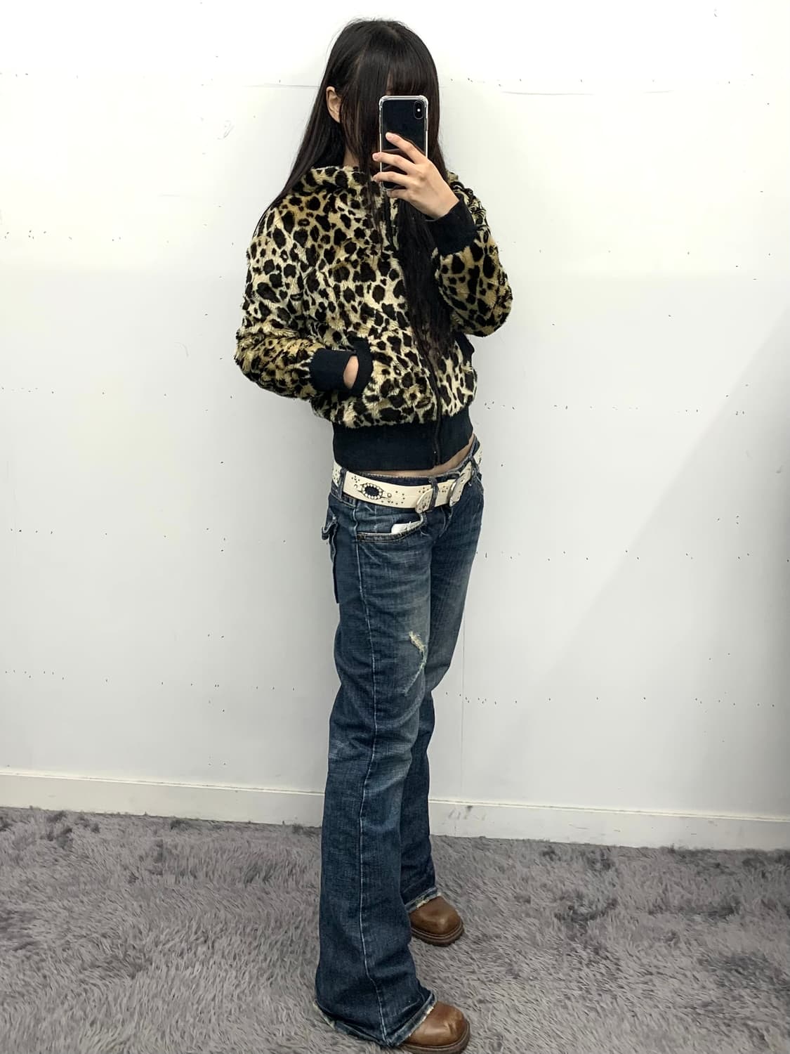 Y2k 로우라이즈 부츠컷 데님 상품이미지2