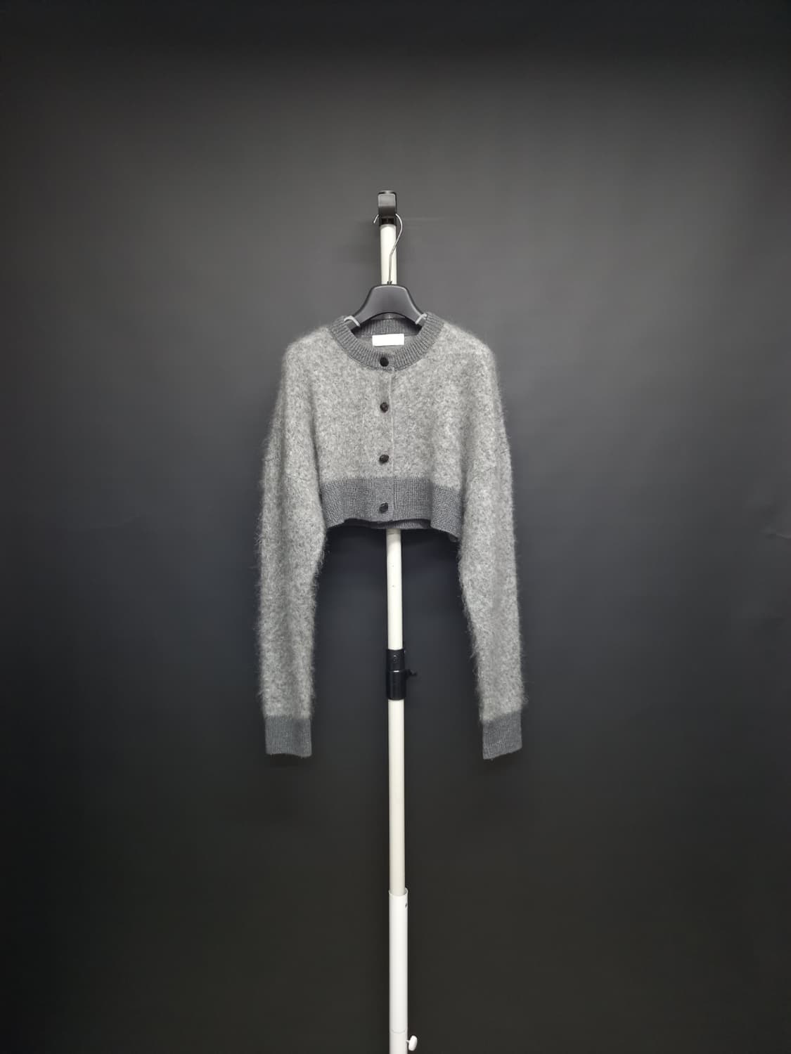 새 MIMME 밈미 모헤어 크롭 가디건 F 33-66 상품이미지1