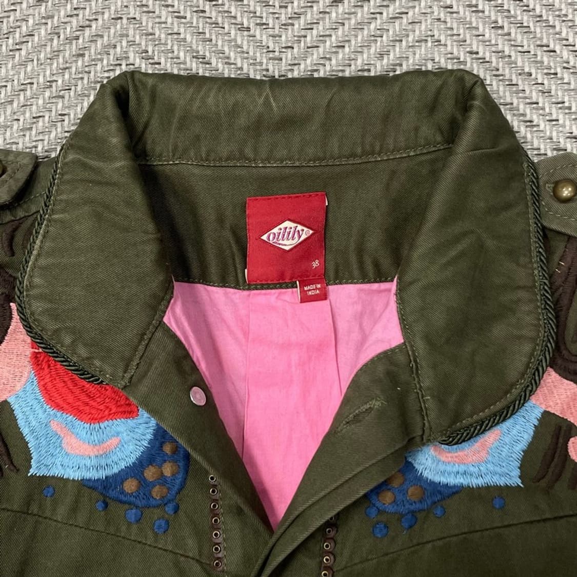 오일릴리 자수 디테일 자켓 v0070 상품이미지7