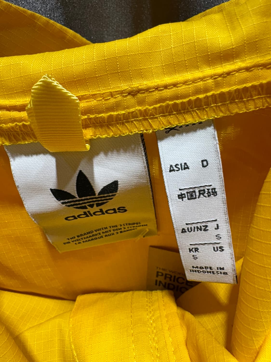 S 아디다스 파이어버드 블루 배색 화이트 바람막이 상품이미지5