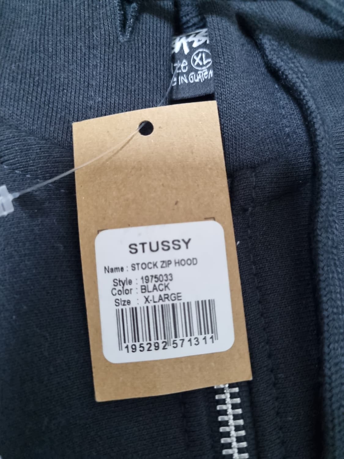 스투스 스탁 후드집업 1회착 상품이미지3