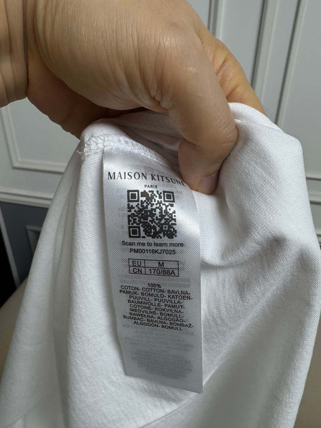 메종 키츠네 폭스 반팔티 m 새상품 큐알택 상품이미지9