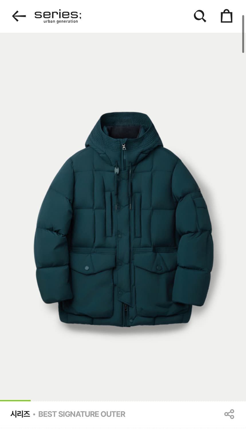 시리즈 에어트루퍼 패딩 25FW 100사이즈 [새상품] 상품이미지1