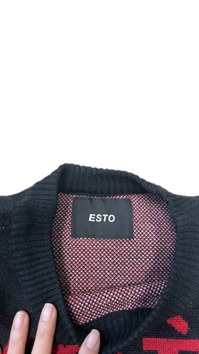 ESTO 잉어자수 니트 상품이미지3