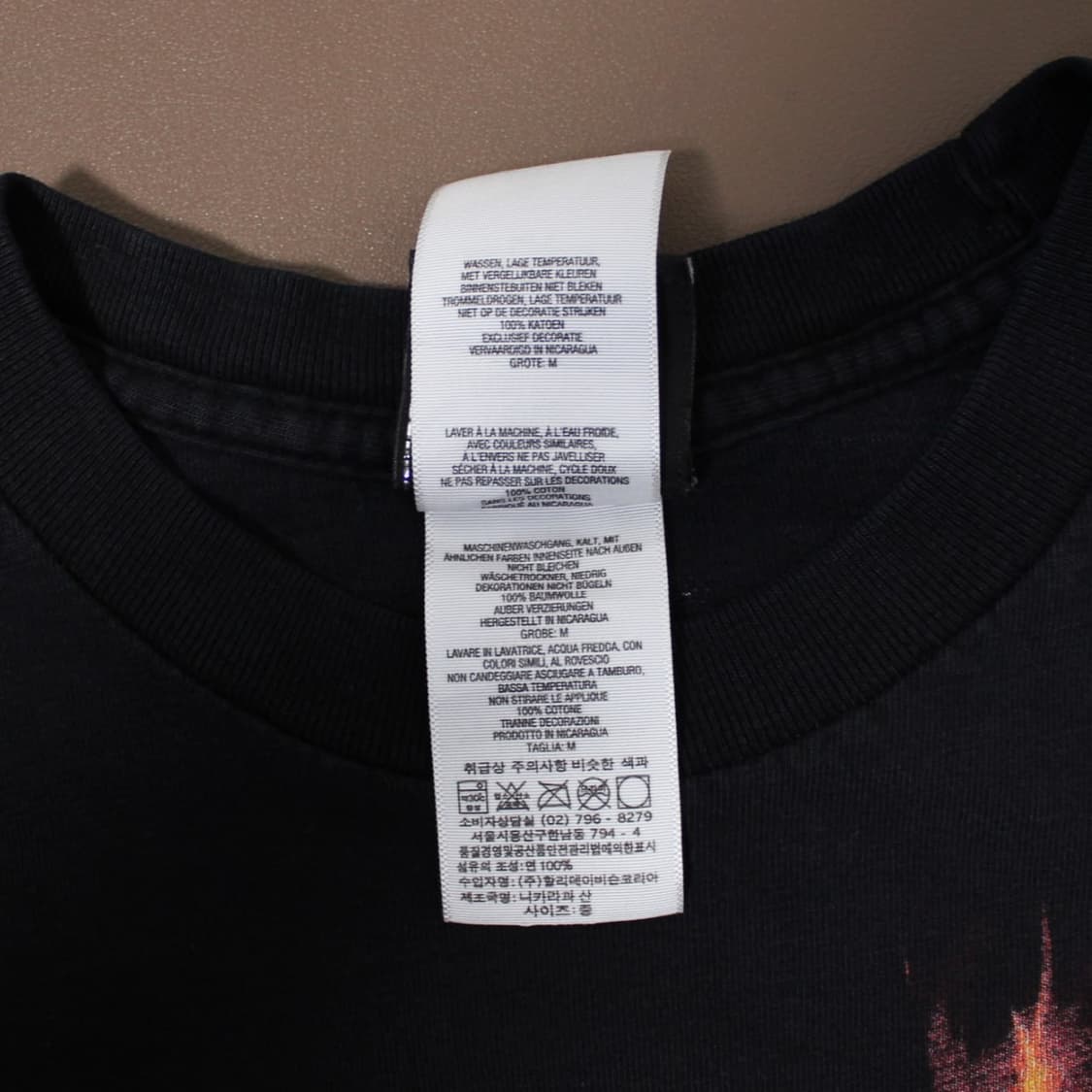 00's Harley-Davidson 나이아가라 불꽃 늑대 반팔  상품이미지7