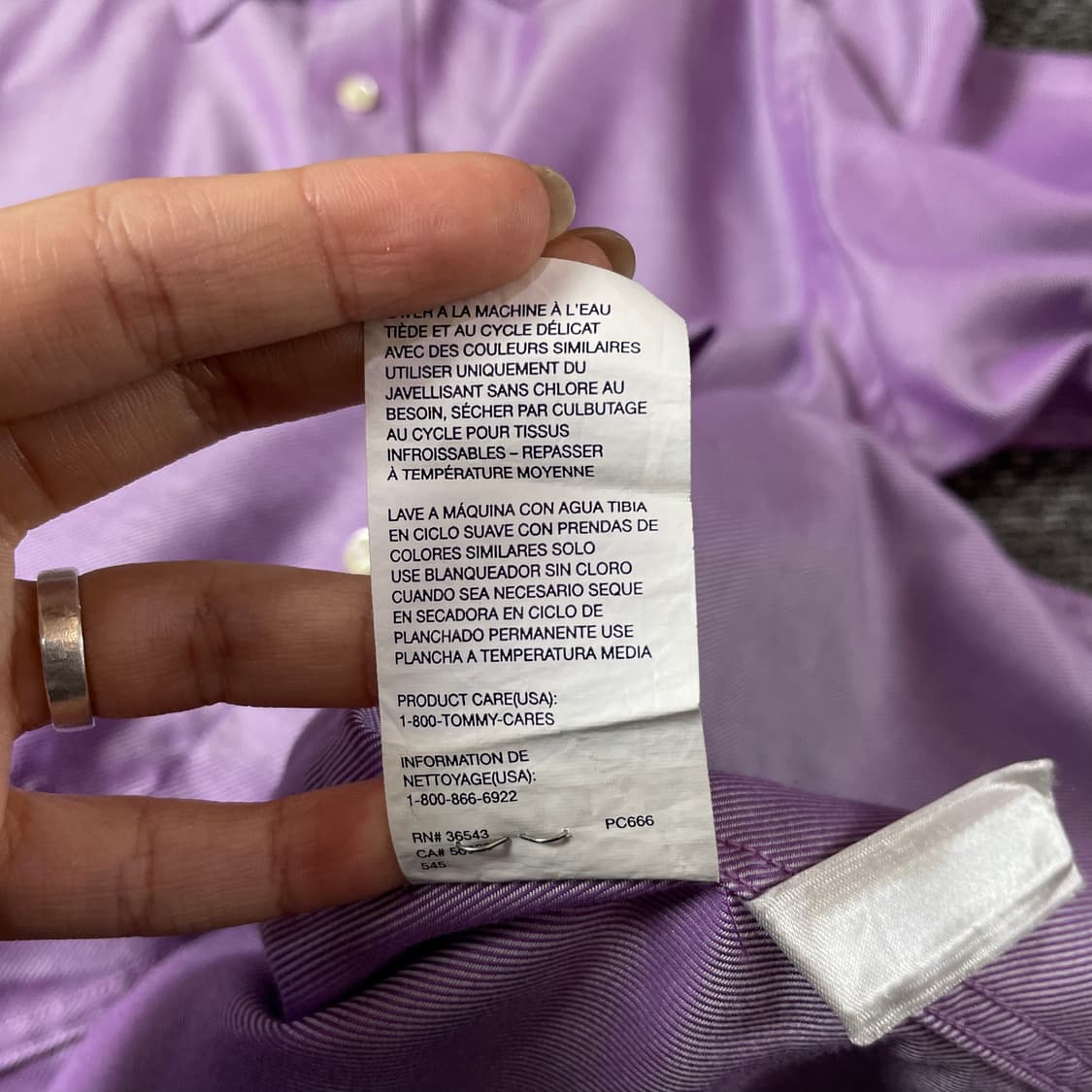 타미힐피거 라이트퍼플 긴팔 셔츠 16 상품이미지6