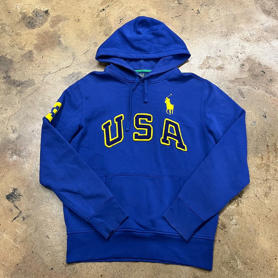 폴로 랄프로렌 블루 빅포니 USA 후드티  상품이미지2