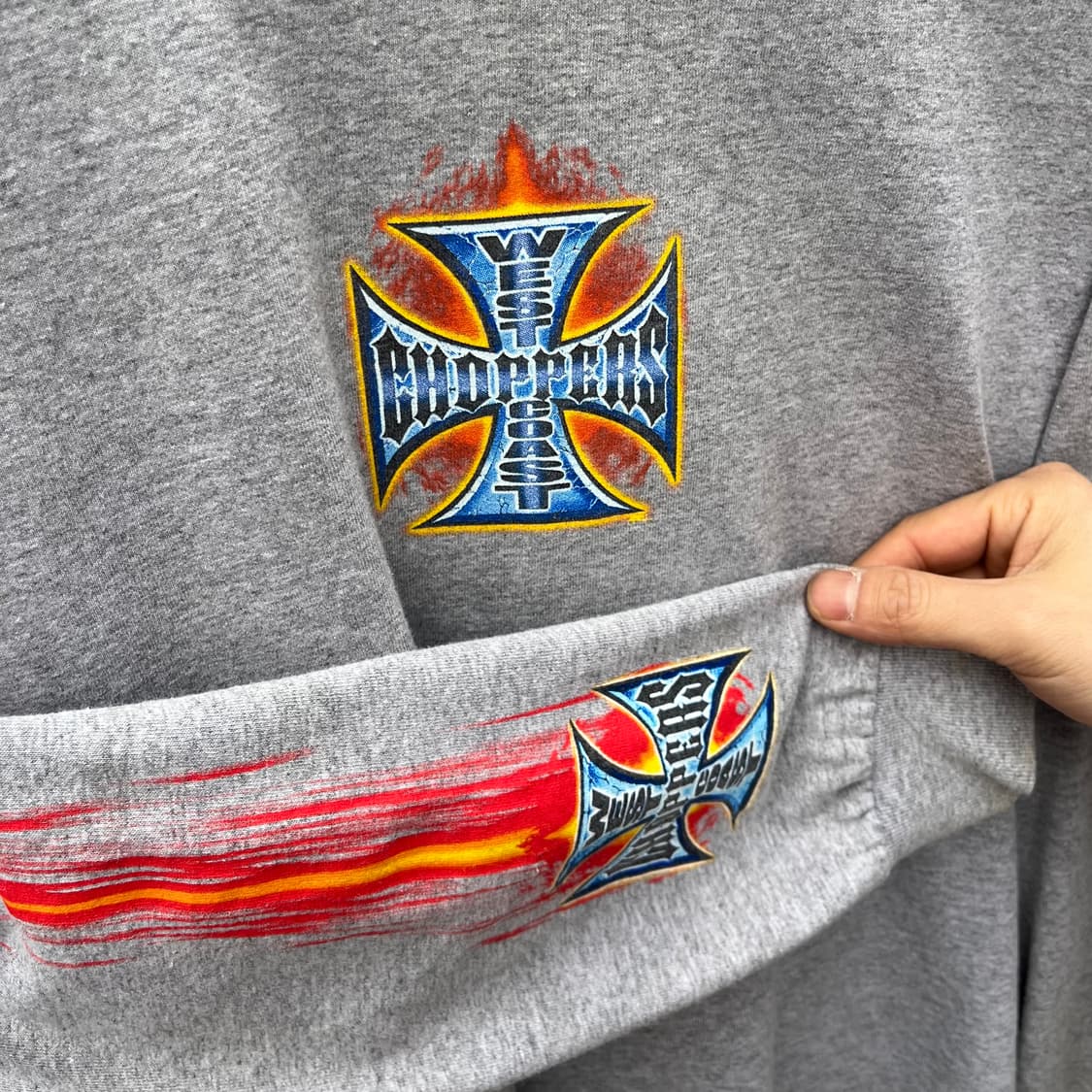 00s 웨스트코스트차퍼스 플레임 롱슬리브 (100) 상품이미지2