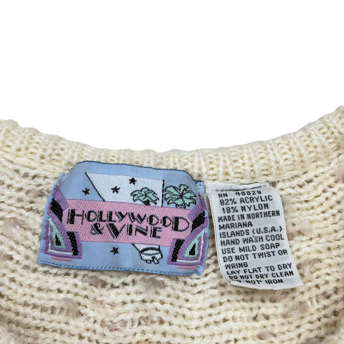 USA 빈티지 레이스 니트 M 상품이미지2