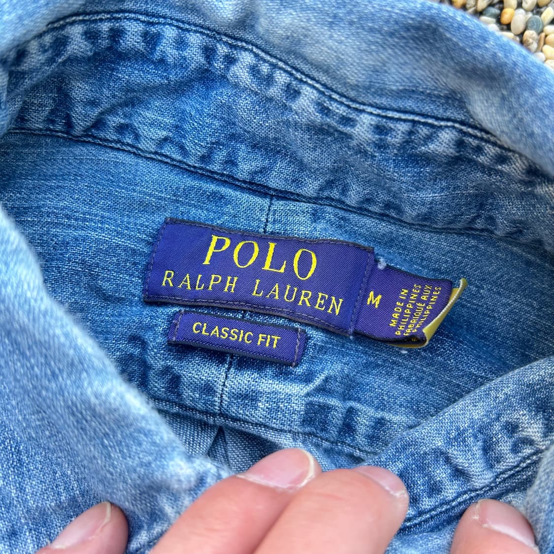 폴로 랄프로렌(polo ralph lauren) 샴브레이 데님 셔츠 상품이미지5