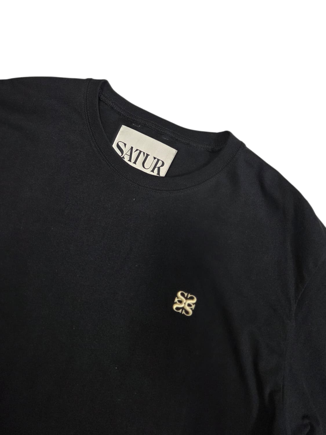 SATUR 새터 로고 반팔 티셔츠 XL 상품이미지1