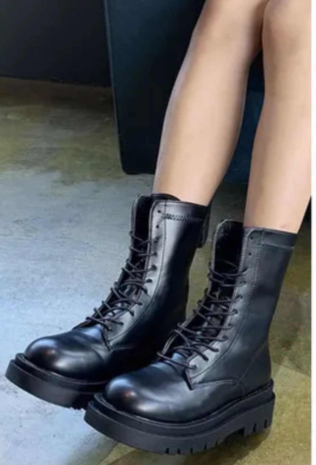 레이스업 미들 워커 5cm 230 상품이미지1