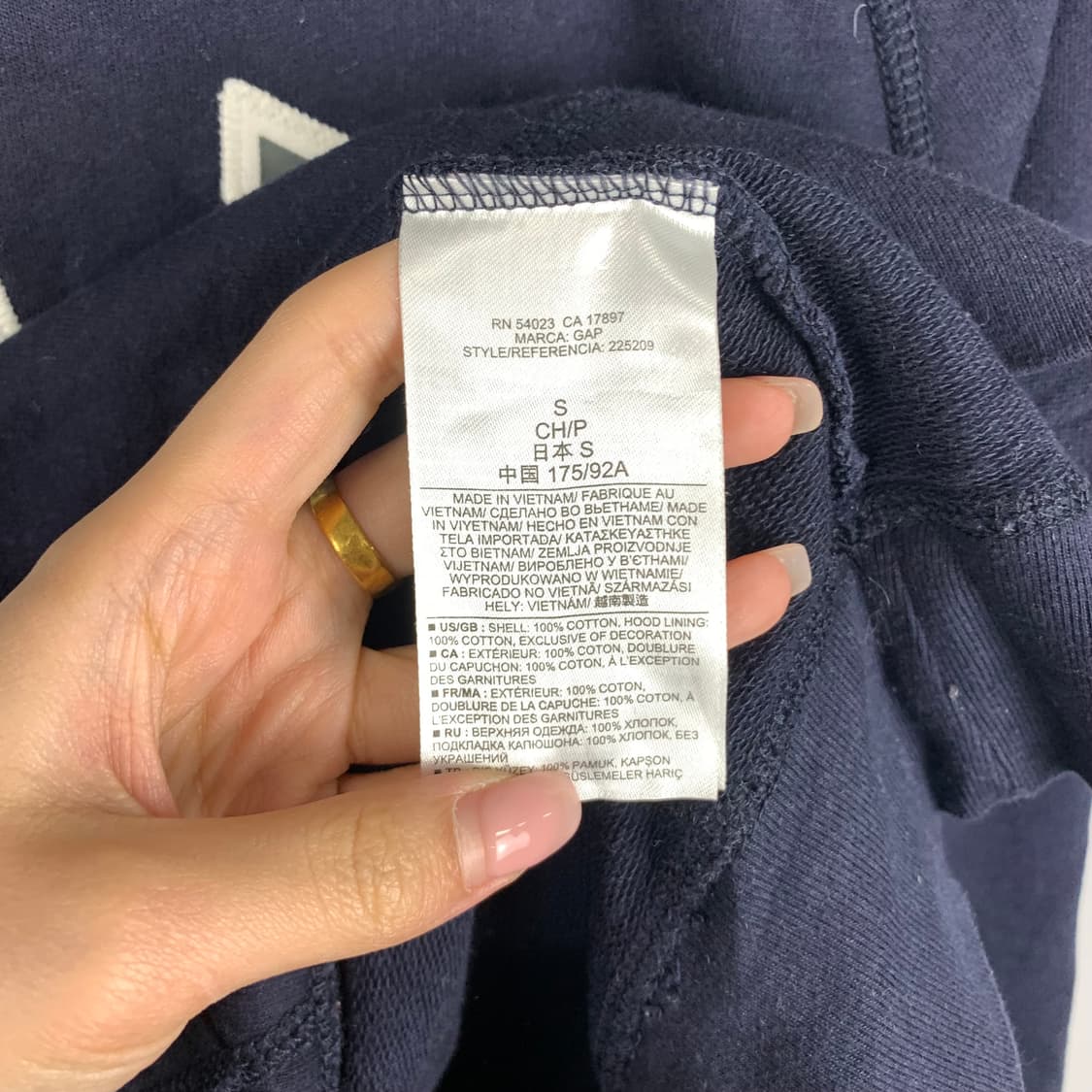 Gap 갭 네이비 후드티  상품이미지5