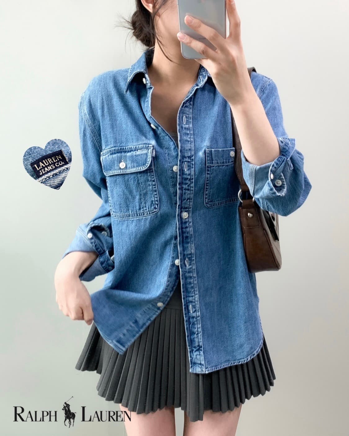 폴로 데님 셔츠 상품이미지1