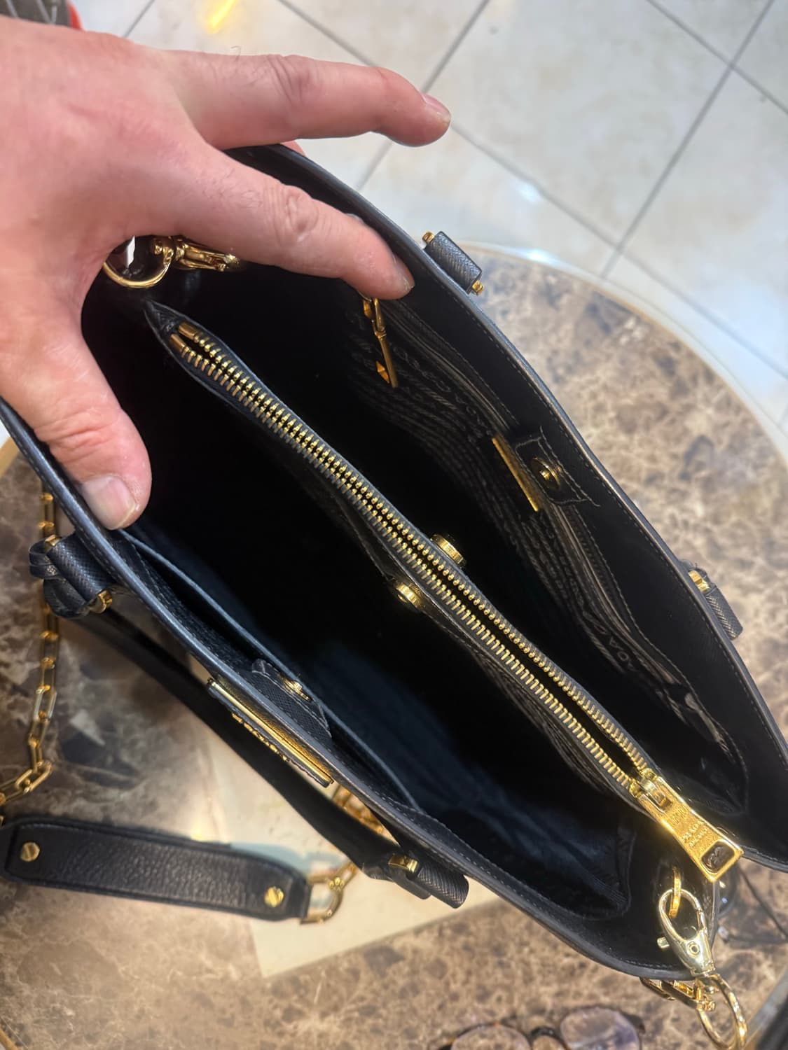 정품 프라다 사피아노 럭스 2way백 팝니다 상품이미지7