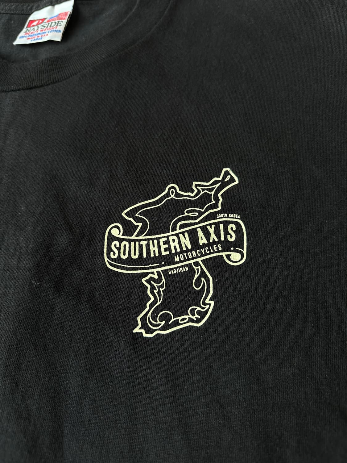 베이사이드 서던 액시스 모터사이클 티셔츠 L made in USA 상품이미지4