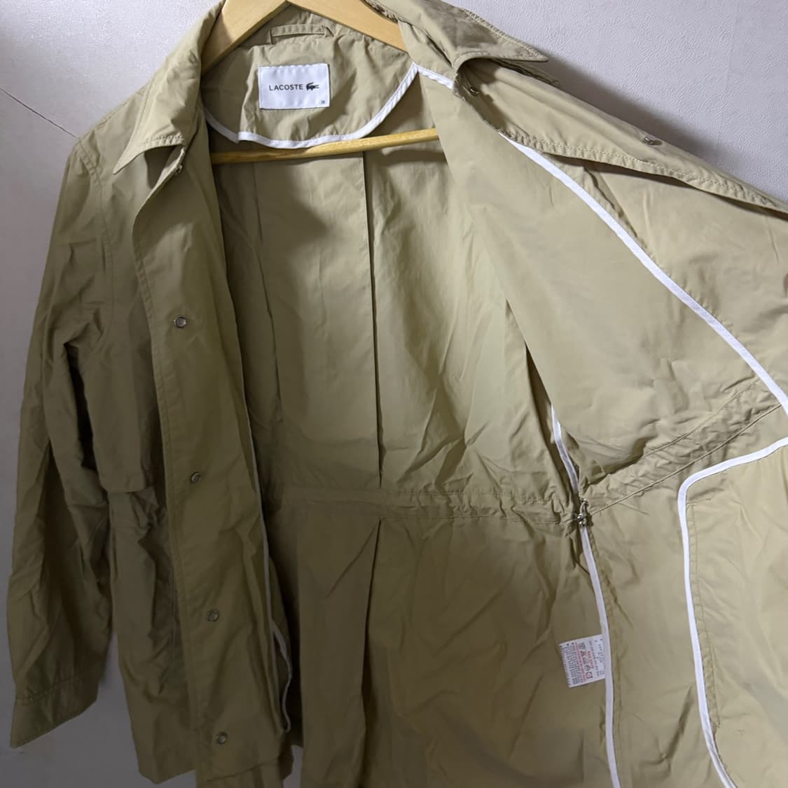 라코스테 여성 로고 트렌치형 점퍼 36 (여성 66정도) 상품이미지7