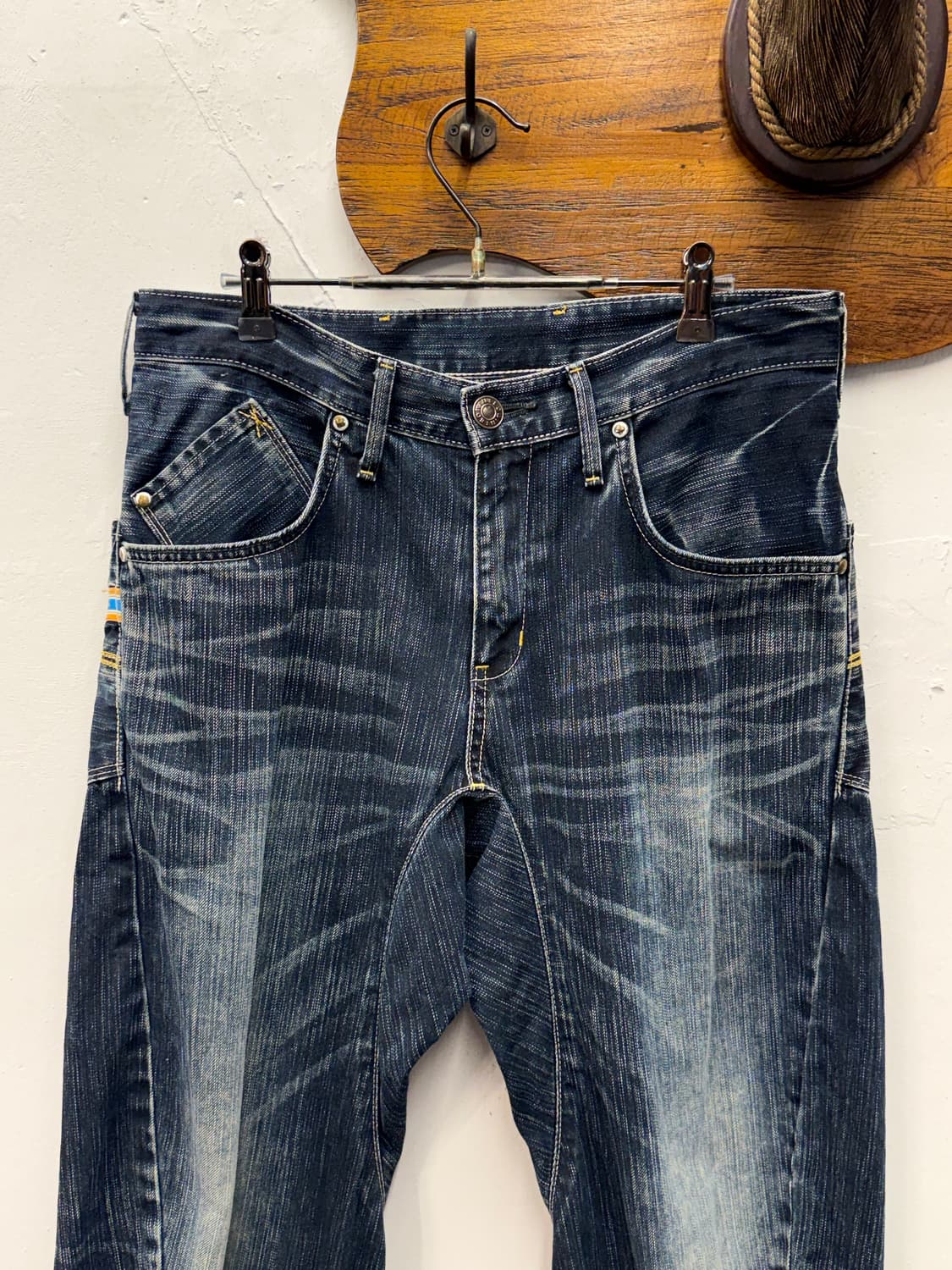 Japan EDWIN Curved Buckle Back Denim 상품이미지6