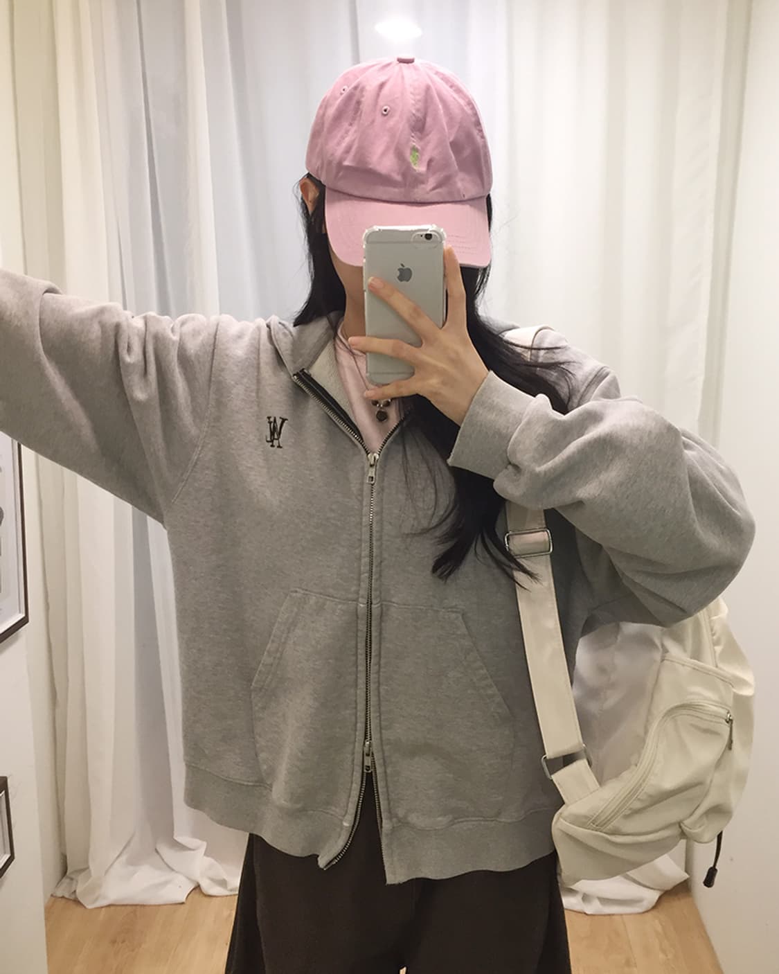 Women's Wooalong Hoodie Zip-up 105 상품이미지2