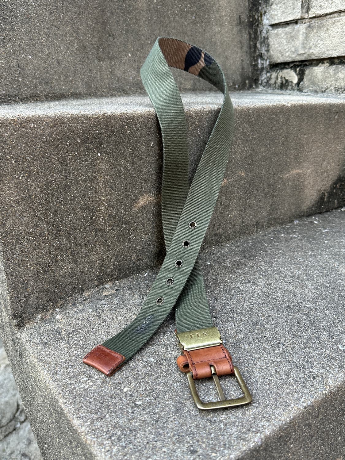 Vintage camo belt 상품이미지6