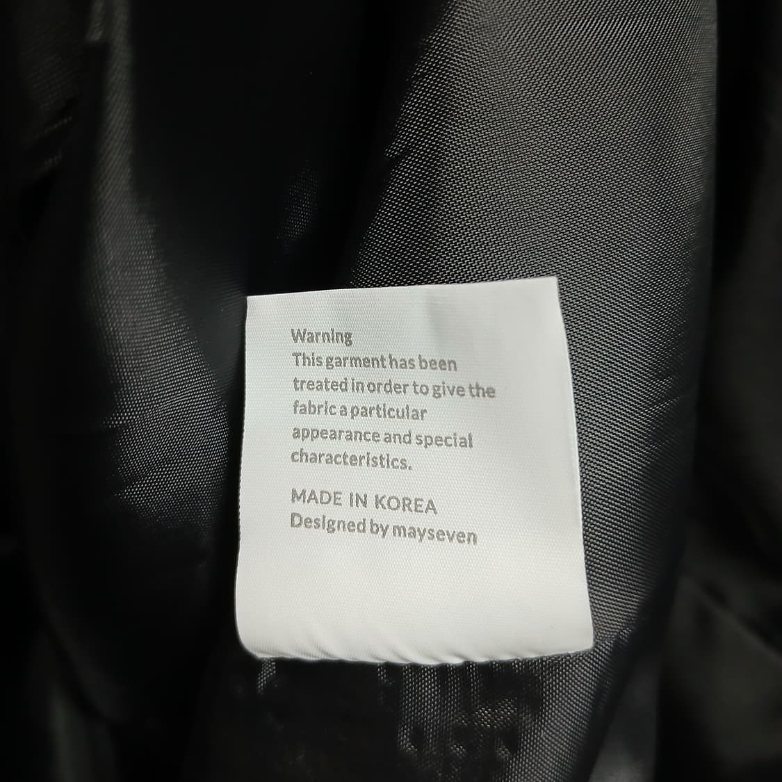 메이세븐 블랙 롱 트렌치 코트 상품이미지7