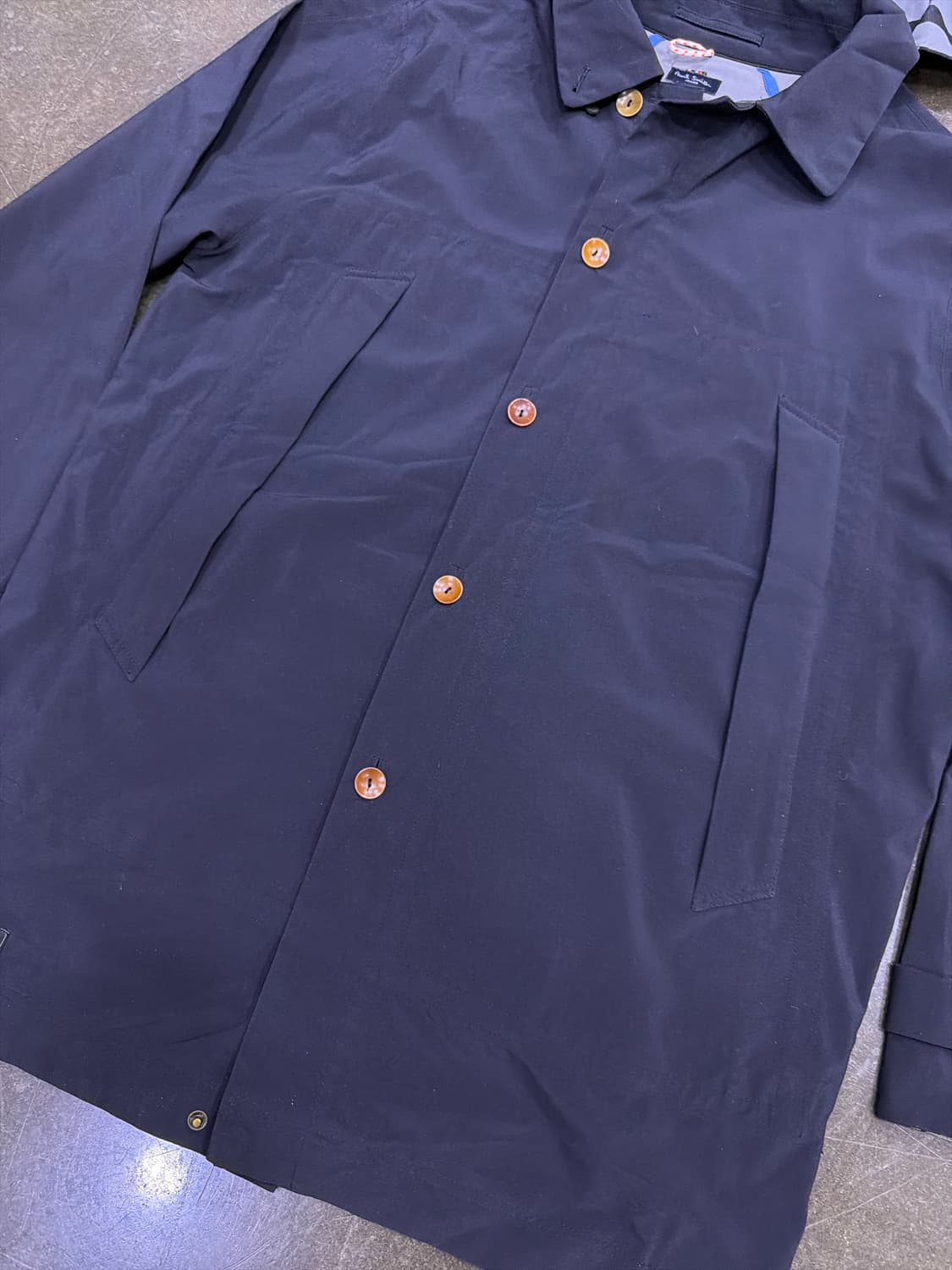 폴스미스 워터루프 후드 레인코트 블랙 L 상품이미지5