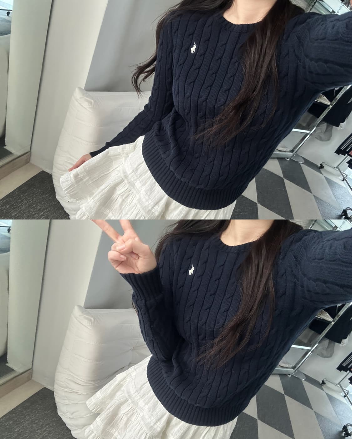 폴로 랄프로렌 네이비 케이블 니트 상품이미지8