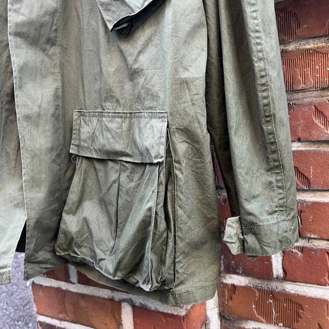 70s 미군 정글퍼티그 자켓 (L/R) 상품이미지3