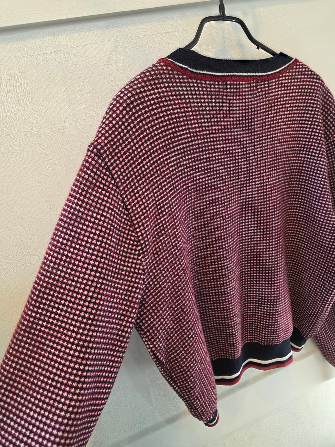 스튜디오 톰보이 브이넥 가디건 체크 상품이미지5