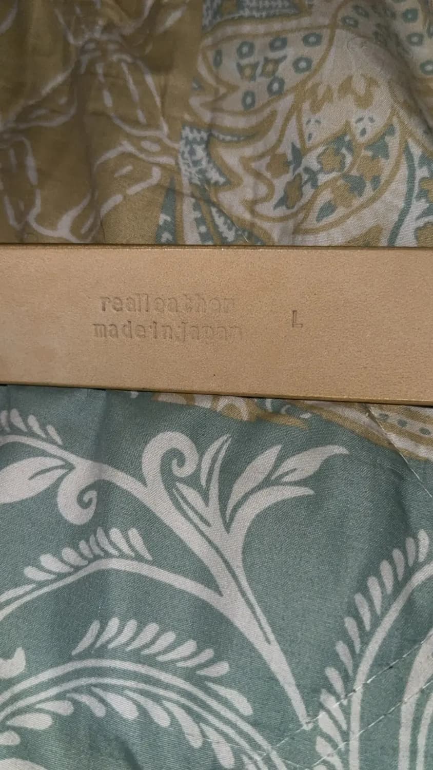 베이프 호일 ABC 레더 벨트 골드 상품이미지3