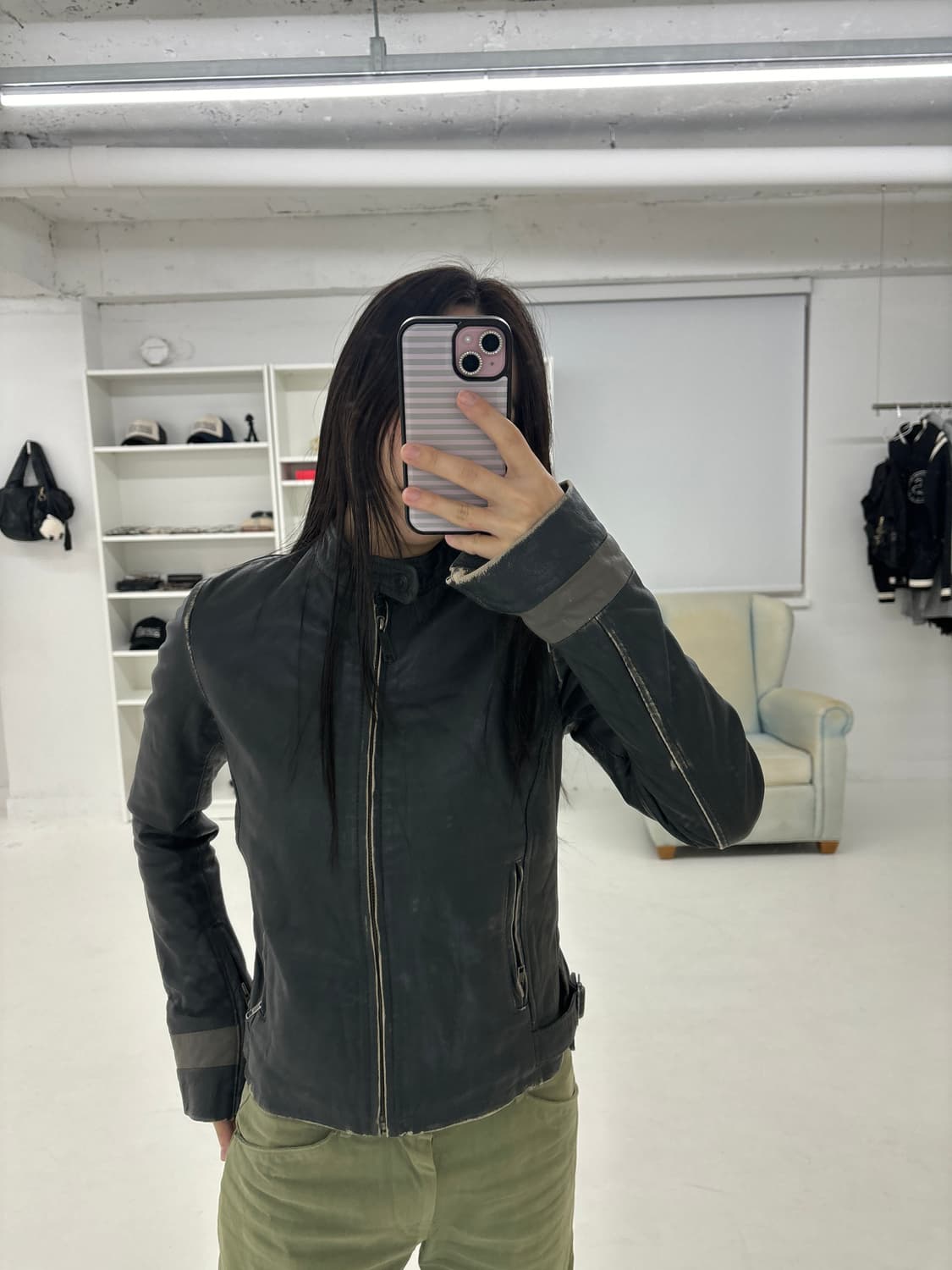 Diesel goat leather jacket 상품이미지7