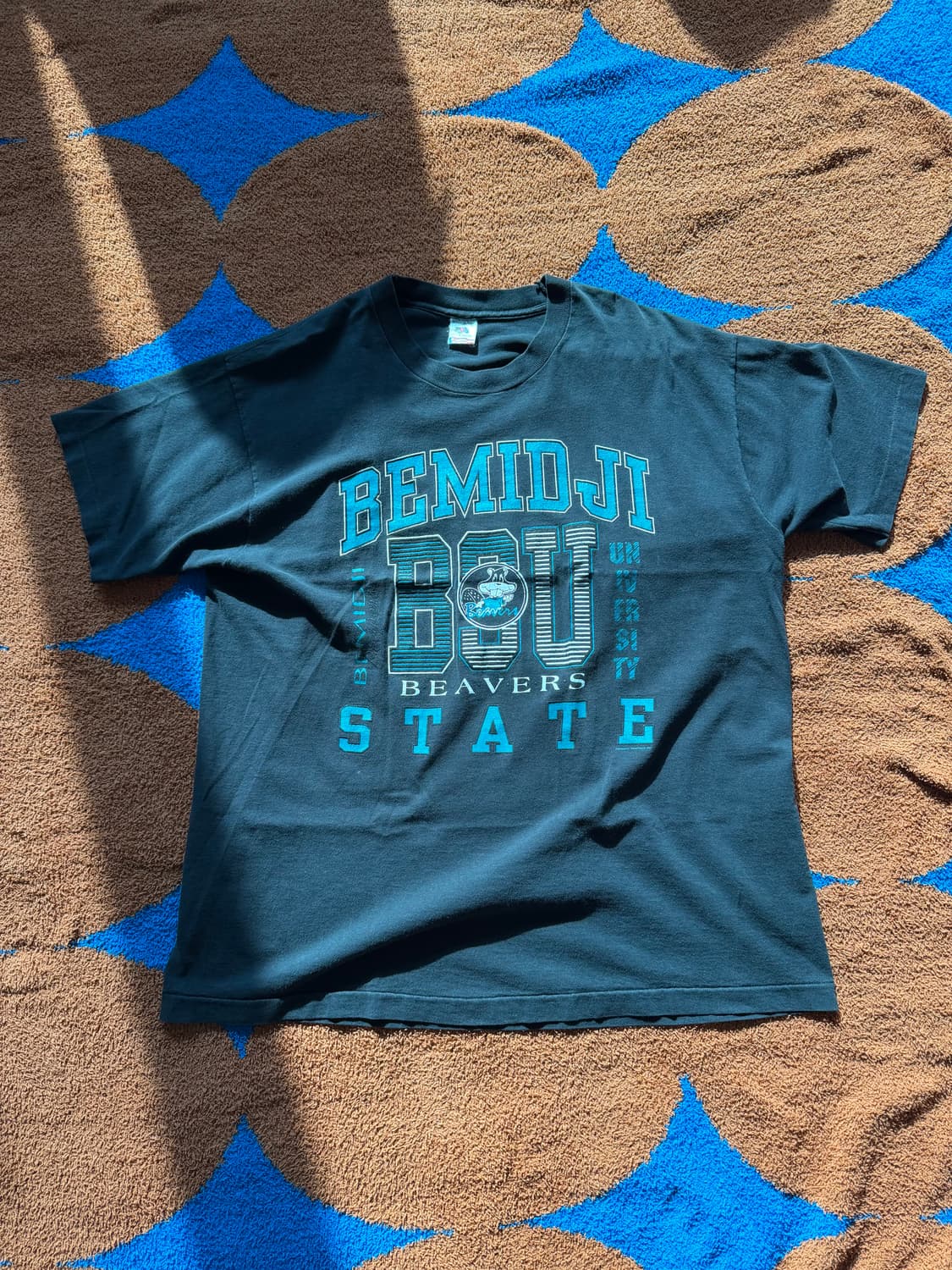 MADE IN USA🇺🇸 다람쥐 애니멀 내츄럴 크랙 티셔츠 상품이미지1