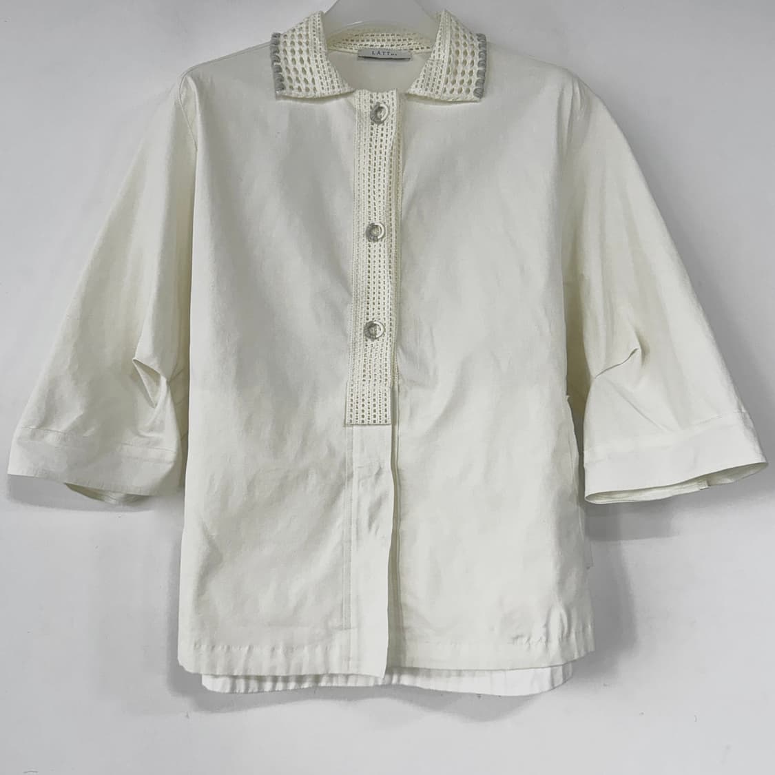 래트바이티 크로셰 칼라 셔츠 상품이미지1