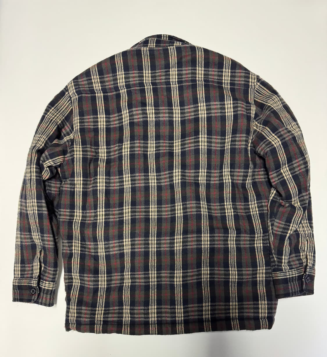미치코 런던 보아털 안감 빈티지 오버핏 체크 자켓 L 상품이미지2