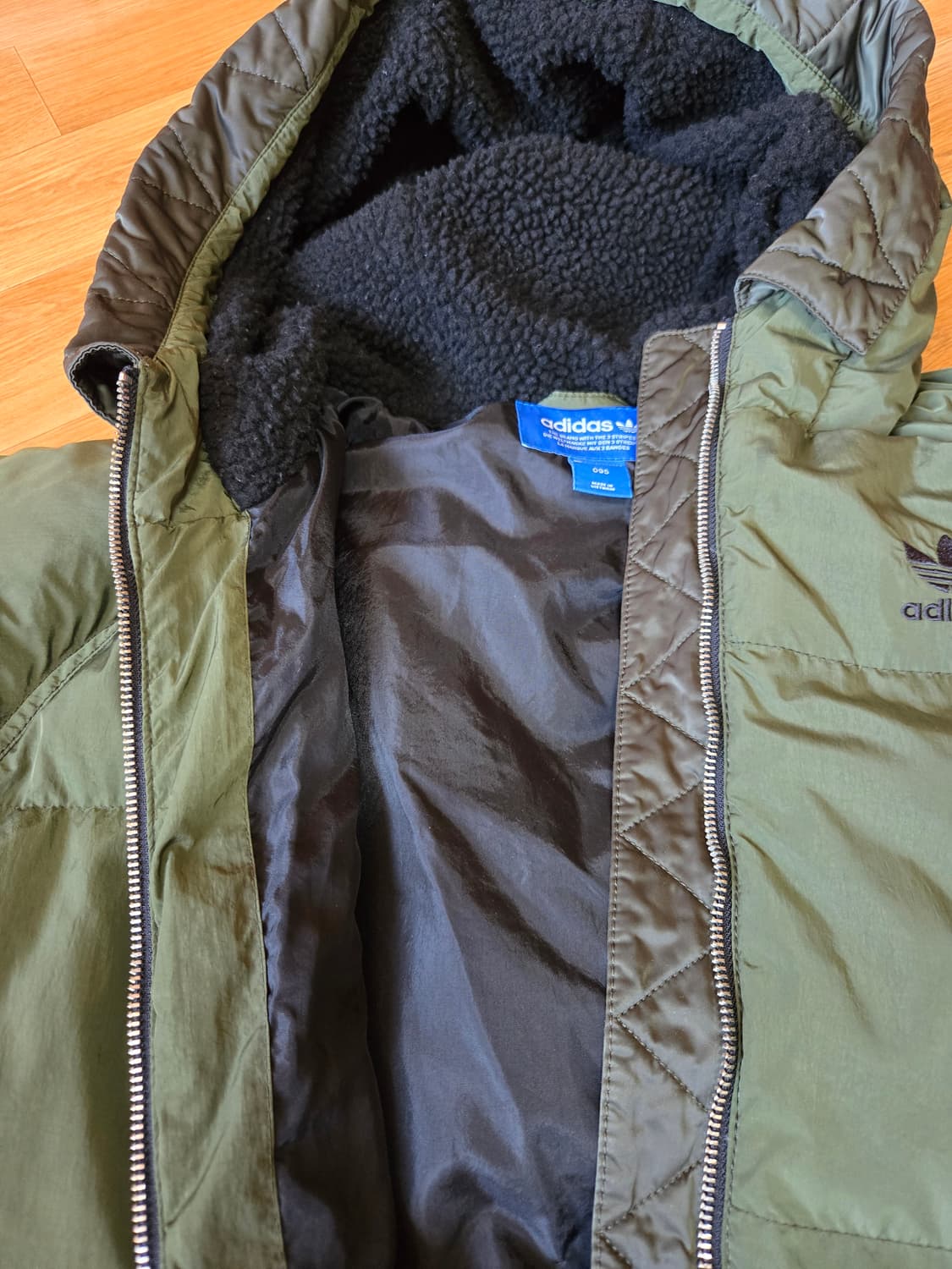 아디다스 남성 봄버 다운 롱패딩 상품이미지6