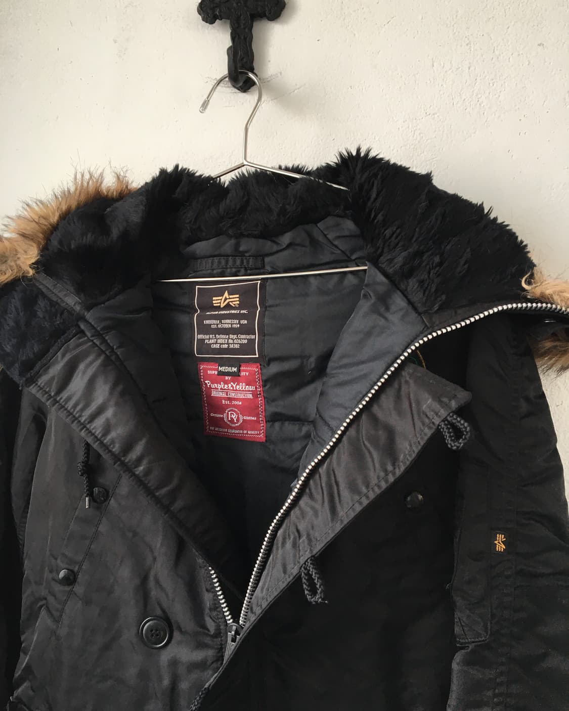 Alpha inderstries fake fur hood jumper 상품이미지8