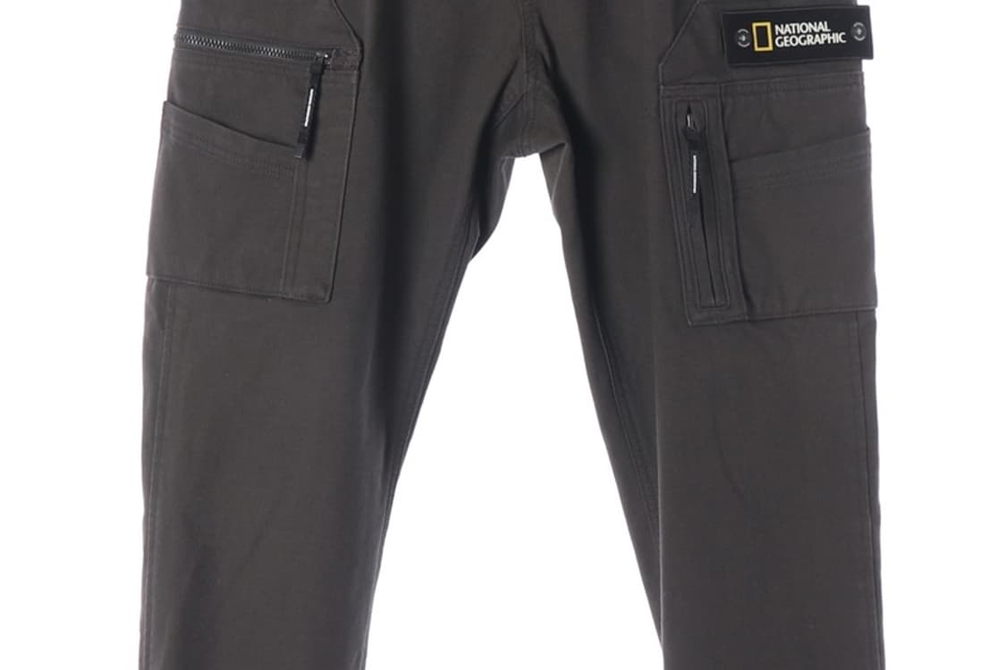 내셔널지오그래픽 헤비코튼 기모안감 카고 팬츠 차콜 86 상품이미지4