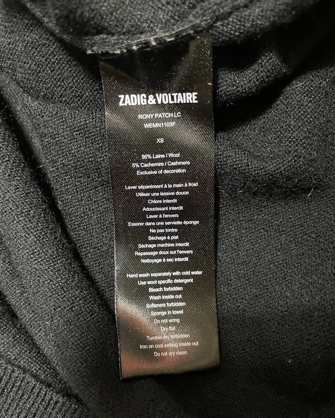 쟈딕앤볼테르 캐시미어 니트 상품이미지8