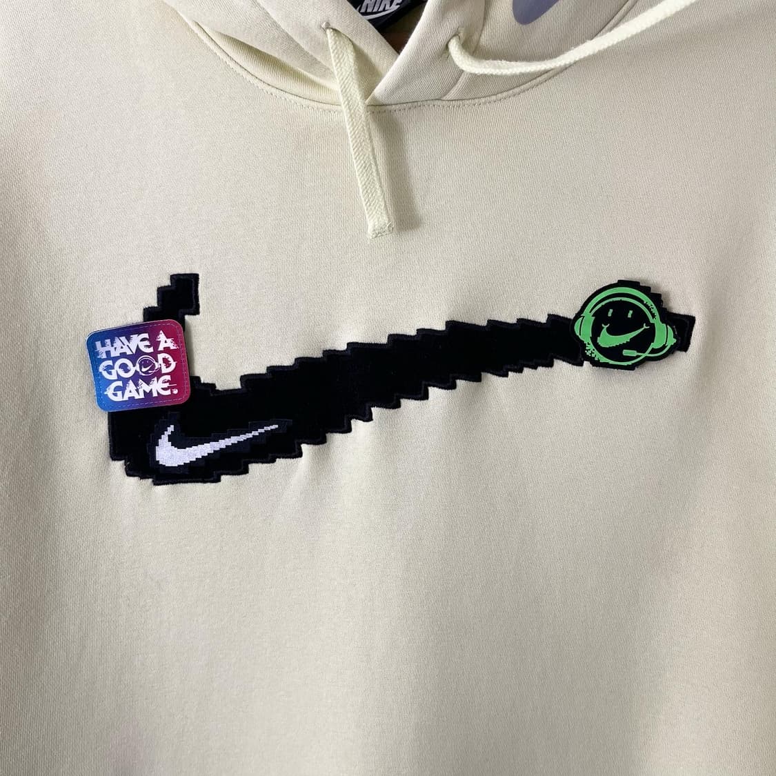 나이키 옐로우 패치 후드티 상품이미지5