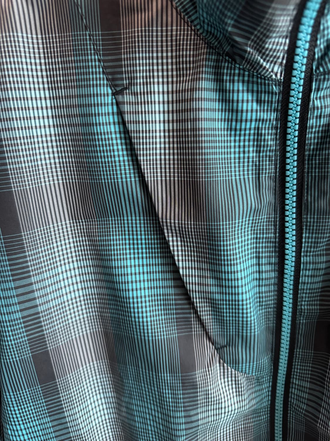 vtg puma plaid nylon blouson jacket 상품이미지3