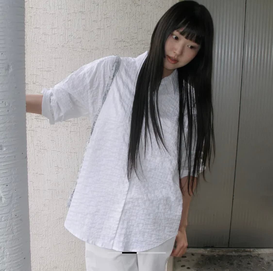 스프링크로커스 서츠 suer stripe shirt - white 상품이미지3